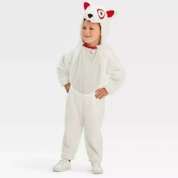 Target Bullseye Dog Toddler Halloween Costume Jumpsuit Hyde & EEK! 2-3T - Picture 1 of 6